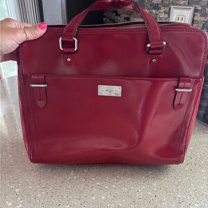Ralph Lauren Red Leather Handbag